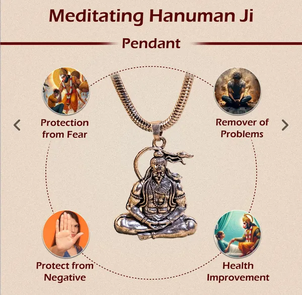 Meditating_Hanuman_Ji_Pendant_Blessing_Protection_Abhimantrit_Default_Title