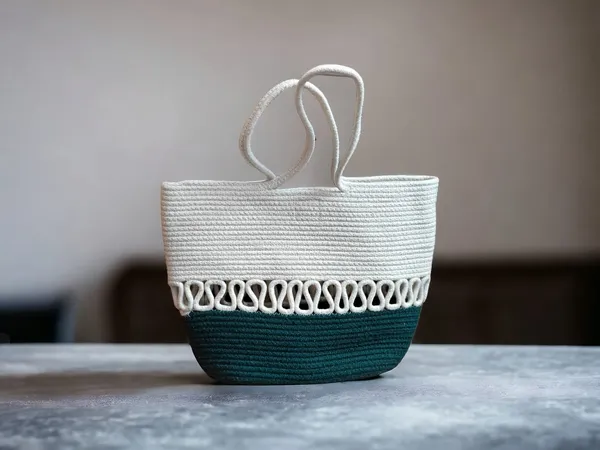 Cream_Green_Designer_Tote_Bag_Default_Title