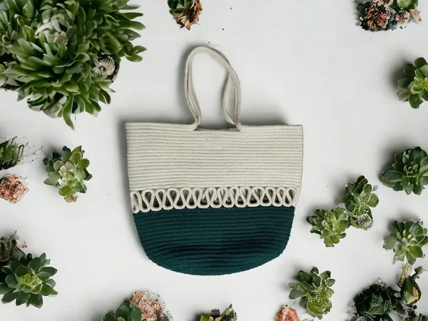 Cream_Green_Designer_Tote_Bag_Default_Title