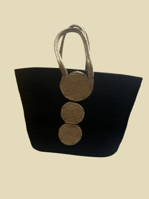 Black_Boat_Shape_Tote_Bag_Default_Title