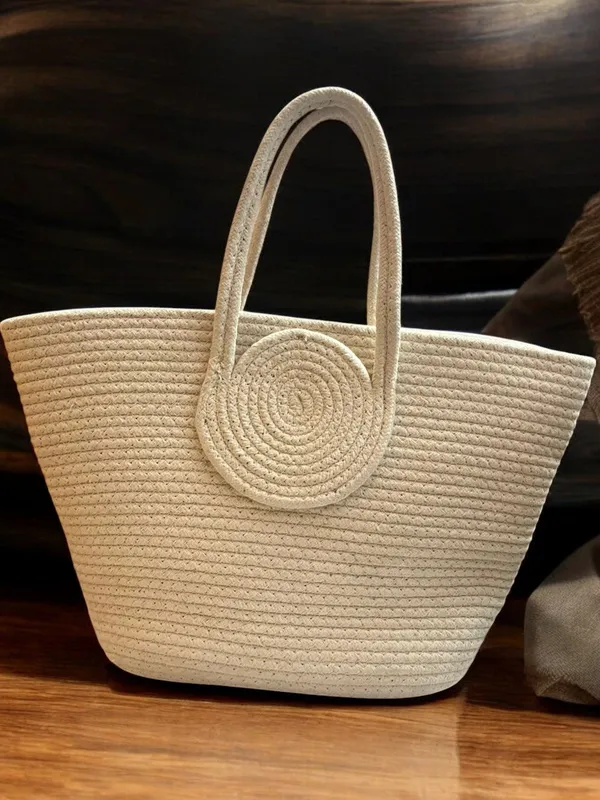 White_Boat_Shape_Tote_Bag_Default_Title