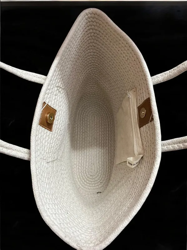 White_Boat_Shape_Tote_Bag_Default_Title