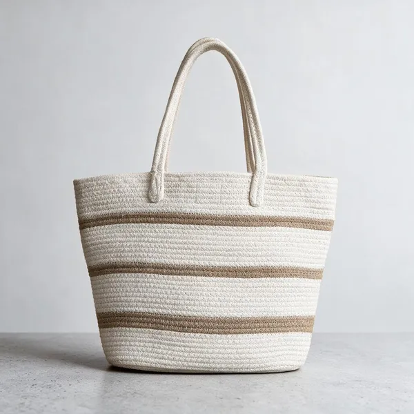Cream_Brown_Cotton_Rope_Striped_Tote_Bag_For_Women