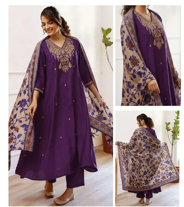Purple_Cotton_Printed_Kurta_Set_For_Women