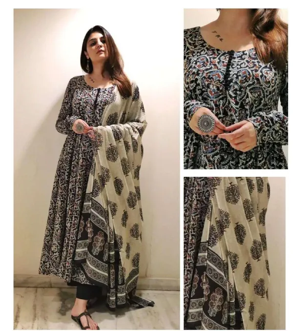 Multicolor_Cotton_Relaxed_Fit_Ethnic_Dress_For_Women