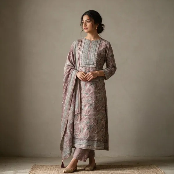 Mauve_Printed_Straight_Kurta_With_Dupatta_For_Women
