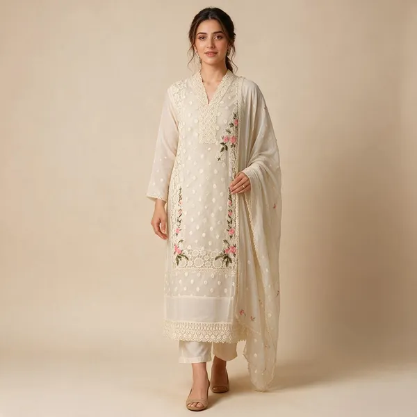 Ivory_Embroidered_Straight_Suit_Set_For_Women