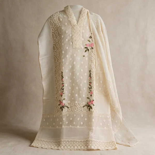 Ivory_Embroidered_Straight_Suit_Set_For_Women
