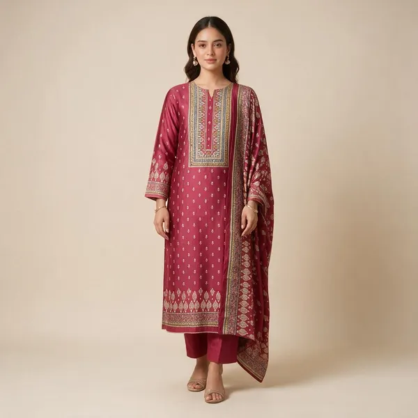 Pink_Printed_Straight_Kurta_And_Dupatta_Set_For_Women