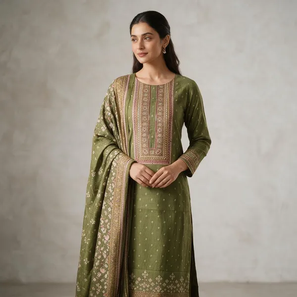 Green_Printed_Ethnic_Suit_Set_For_Women