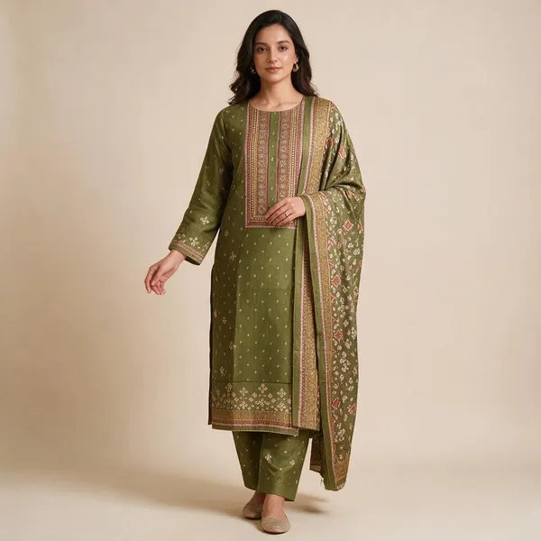 Green_Printed_Ethnic_Suit_Set_For_Women