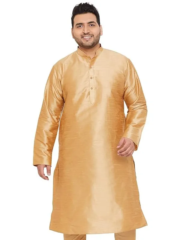 Classic_And_Contemporary_Kurta_And_Kurta_Sets_For_Men_Of_Golden_Color