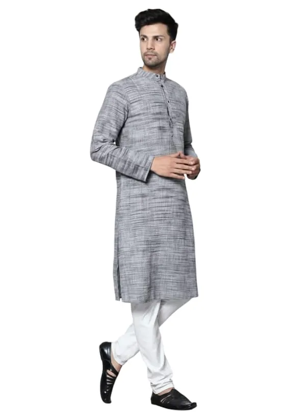 Kurta_For_Man_Men_S_Trendy_Kurta_Men_S_Casual_Kurta_For_Wedding_Stylish_Full_Sleeve_Mandarin_Collar_Khadi_Cotton_Slub
