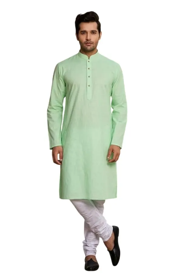 Kurta_For_Man_Men_S_Trendy_Kurta_Men_S_Casual_Kurta_For_Wedding_Stylish_Full_Sleeve_Mandarin_Collar_Khadi_Cotton_Solid