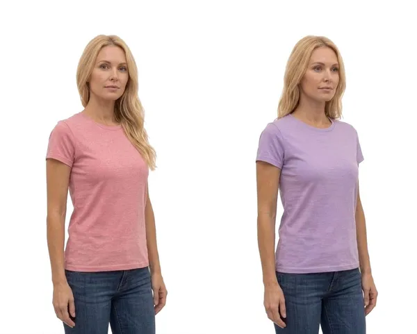 T_Shirt_For_Women_Pattern_Solid_Round_Neck_Cotton_Half_Sleeve_Idot_For_Gym_Sports_And_Daily_Use_Combo_Pack_Of_2_Women_T_Shirt