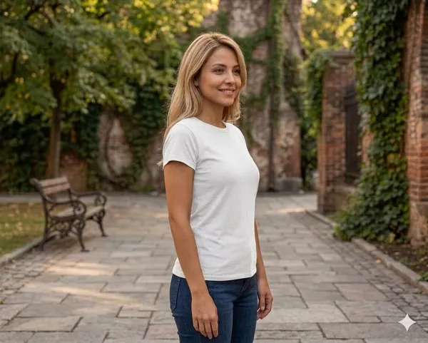 T_Shirt_For_Women_Pattern_Solid_Round_Neck_Cotton_Half_Sleeve_Idot_For_Gym_Sports_And_Daily_Use_Women_T_Shirt