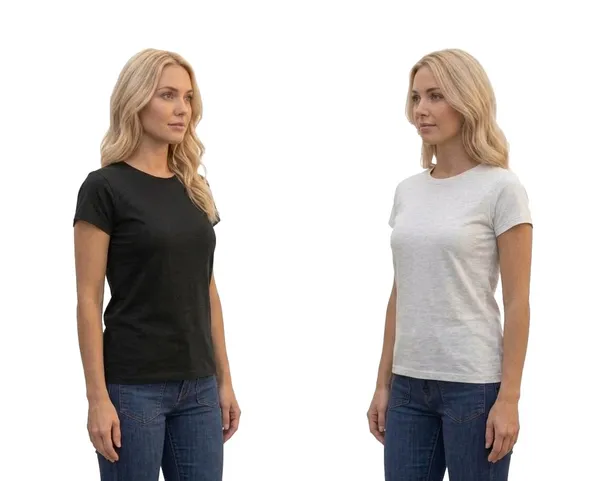 T_Shirt_For_Women_Pattern_Solid_Round_Neck_Cotton_Half_Sleeve_Idot_For_Gym_Sports_And_Daily_Use_Combo_Pack_Of_2_Women_T_Shirt