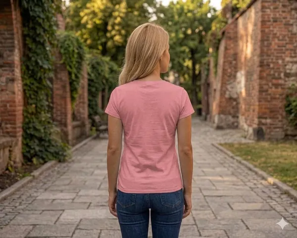 T_Shirt_For_Women_Pattern_Solid_Round_Neck_Cotton_Half_Sleeve_Idot_For_Gym_Sports_And_Daily_Use_Women_T_Shirt