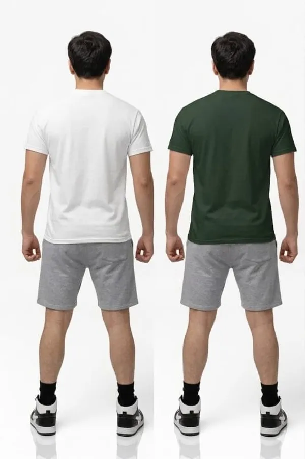 T_Shirt_For_Men_Pattern_Solid_Round_Neck_Cotton_Half_Sleeve_Idot_For_Gym_Sports_And_Daily_Use_Combo_Pack_Of_2_Men_S_T_Shirt