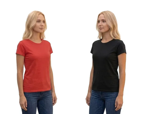 T_Shirt_For_Women_Pattern_Solid_Round_Neck_Cotton_Half_Sleeve_Idot_For_Gym_Sports_And_Daily_Use_Combo_Pack_Of_2_Women_T_Shirt