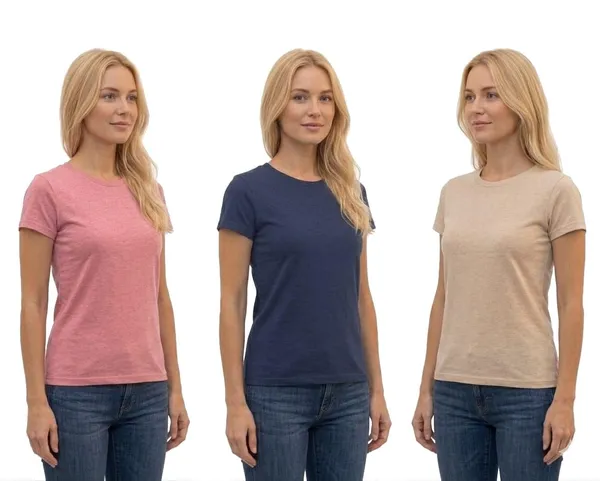 T_Shirt_For_Women_Pattern_Solid_Round_Neck_Cotton_Half_Sleeve_Idot_For_Gym_Sports_And_Daily_Use_Combo_Pack_Of_3_Women_T_Shirt