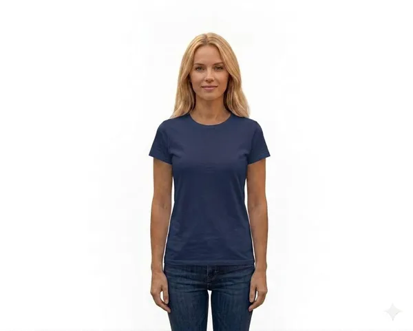 T_Shirt_For_Women_Pattern_Solid_Round_Neck_Cotton_Half_Sleeve_Idot_For_Gym_Sports_And_Daily_Use_Women_T_Shirt