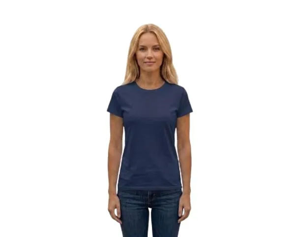 T_Shirt_For_Women_Pattern_Solid_Round_Neck_Cotton_Half_Sleeve_Idot_For_Gym_Sports_And_Daily_Use_Women_T_Shirt