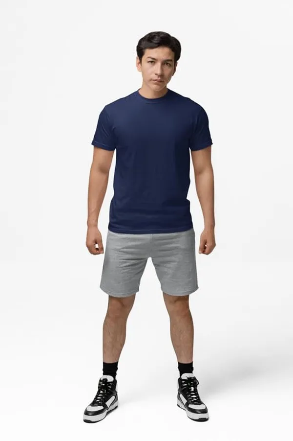 T_Shirt_For_Men_Pattern_Solid_Round_Neck_Cotton_Half_Sleeve_Idot_For_Gym_Sports_And_Daily_Use_Men_S_T_Shirt
