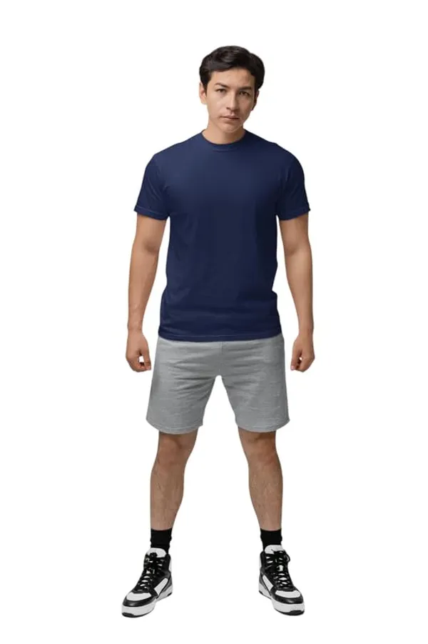 T_Shirt_For_Men_Pattern_Solid_Round_Neck_Cotton_Half_Sleeve_Idot_For_Gym_Sports_And_Daily_Use_Men_S_T_Shirt