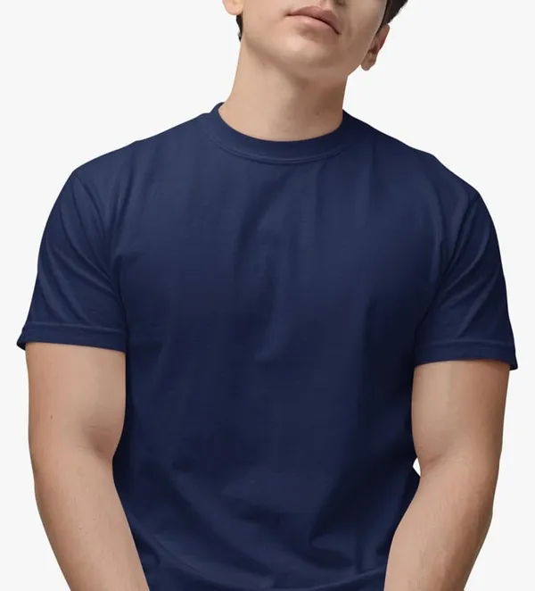 T_Shirt_For_Men_Pattern_Solid_Round_Neck_Cotton_Half_Sleeve_Idot_For_Gym_Sports_And_Daily_Use_Men_S_T_Shirt