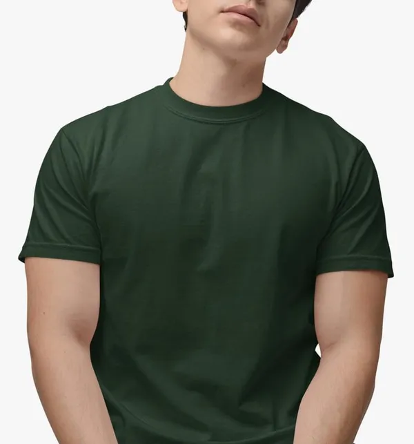 T_Shirt_For_Men_Pattern_Solid_Round_Neck_Cotton_Half_Sleeve_Idot_For_Gym_Sports_And_Daily_Use_Men_S_T_Shirt