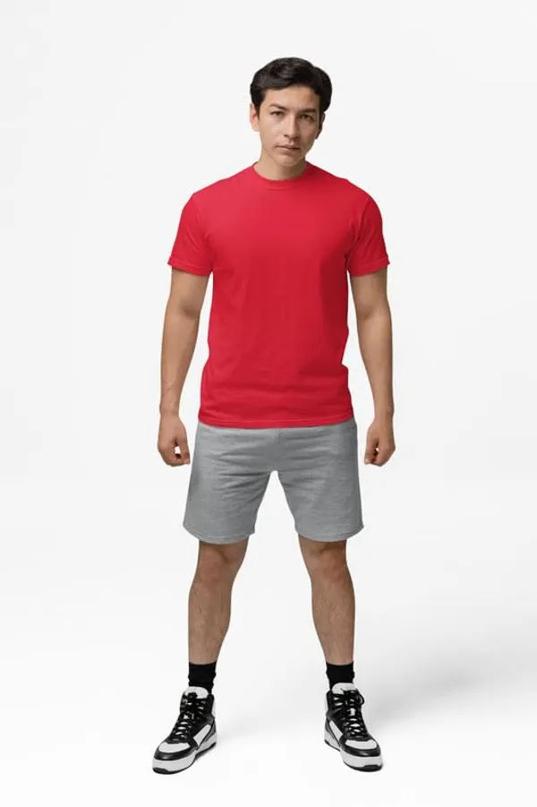 T_Shirt_For_Men_Pattern_Solid_Round_Neck_Cotton_Half_Sleeve_Idot_For_Gym_Sports_And_Daily_Use_Men_S_T_Shirt