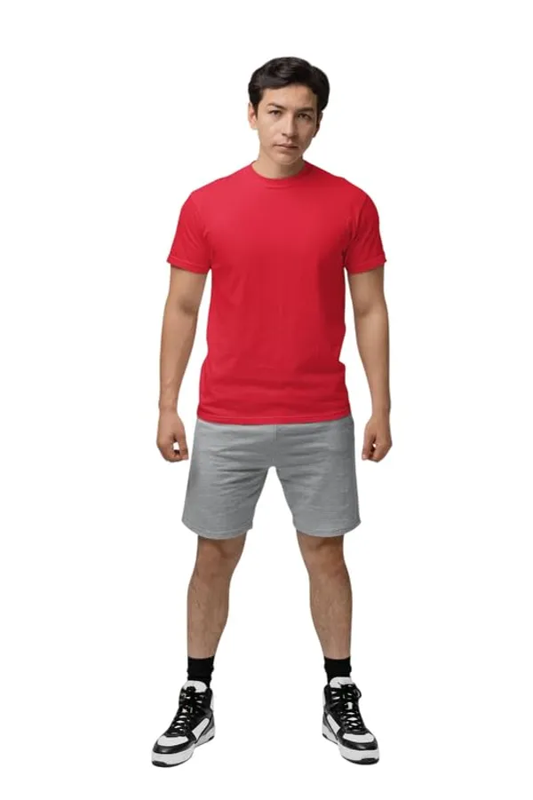 T_Shirt_For_Men_Pattern_Solid_Round_Neck_Cotton_Half_Sleeve_Idot_For_Gym_Sports_And_Daily_Use_Men_S_T_Shirt