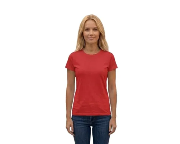 T_Shirt_For_Women_Pattern_Solid_Round_Neck_Cotton_Half_Sleeve_Idot_For_Gym_Sports_And_Daily_Use_Women_T_Shirt