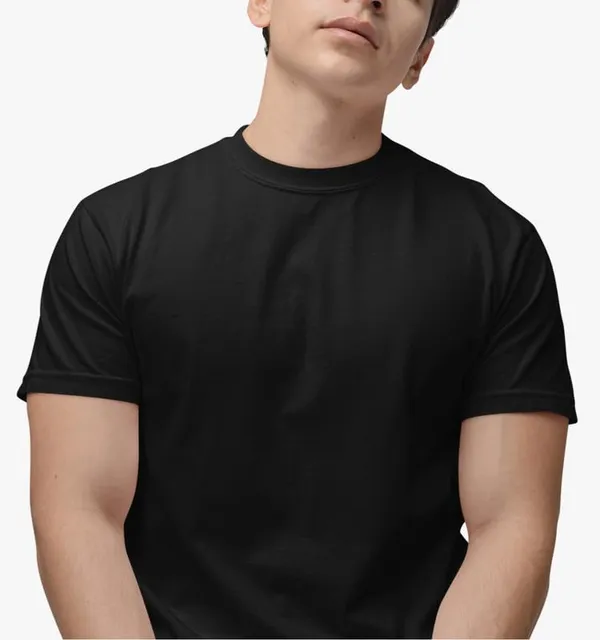 T_Shirt_For_Men_Pattern_Solid_Round_Neck_Cotton_Half_Sleeve_Idot_For_Gym_Sports_And_Daily_Use_Men_S_T_Shirt