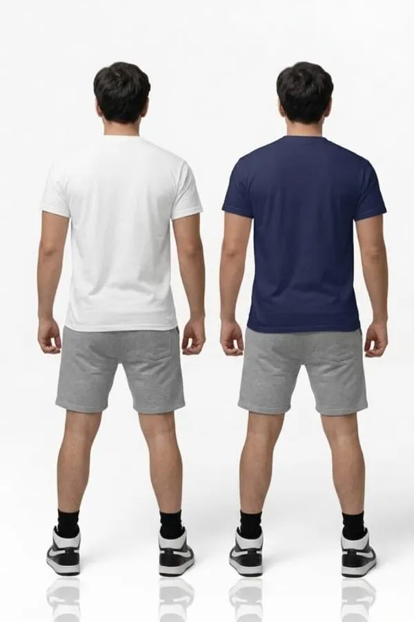 T_Shirt_For_Men_Pattern_Solid_Round_Neck_Cotton_Half_Sleeve_Idot_For_Gym_Sports_And_Daily_Use_Combo_Pack_Of_2_Men_S_T_Shirt