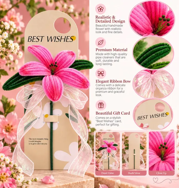 Foreverlove24_Pink_Nylon_Flower_Bouquet_For_Gifting