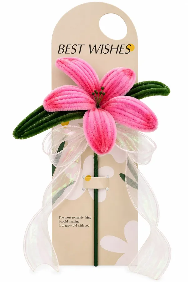 Foreverlove24_Pink_Nylon_Flower_Bouquet_For_Gifting