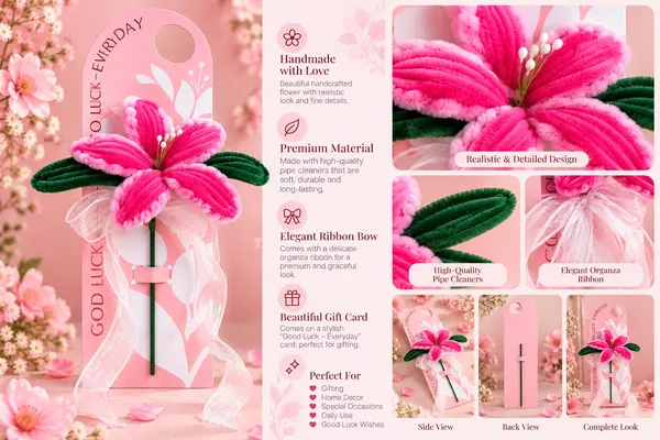 Foreverlove24_Pink_Nylon_Flower_Bouquet_For_Gifting
