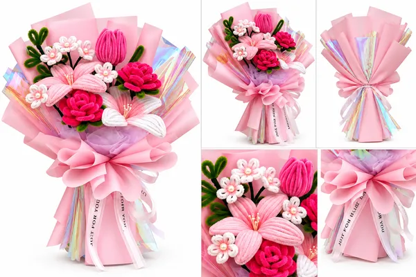 Foreverlove24_Red_Nylon_Flower_Bouquet_For_Gifting