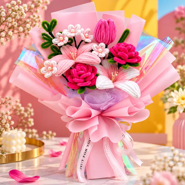 Foreverlove24_Red_Nylon_Flower_Bouquet_For_Gifting