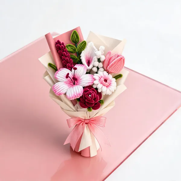 Foreverlove24_Multicolour_Nylon_Single_Flower_Gift_Card