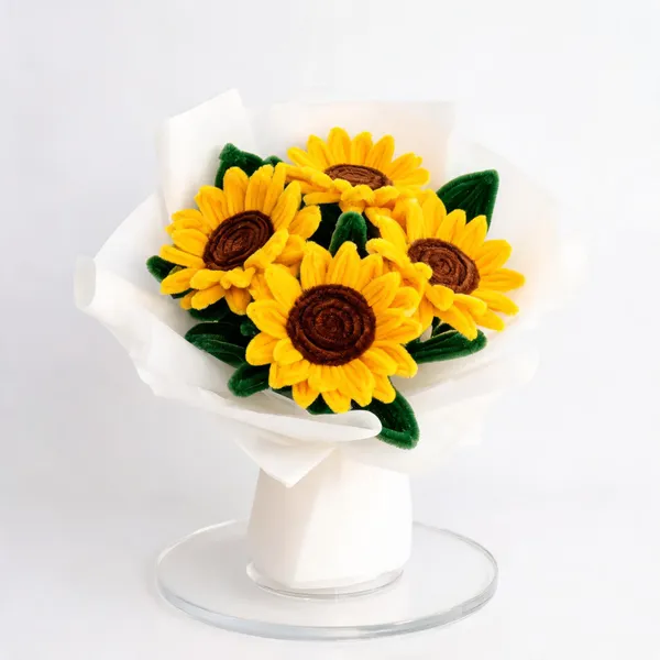 Foreverlove24_Yellow_Nylon_Sunflower_Bouquet_For_Gifting