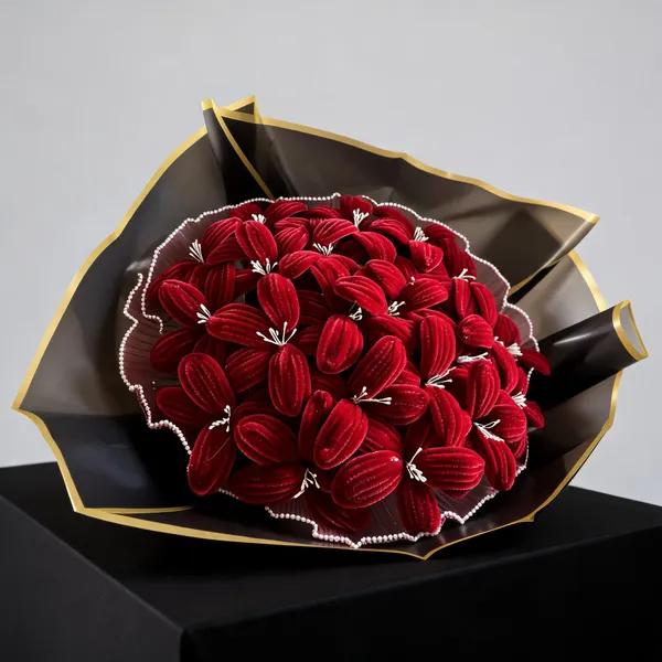Foreverlove24_Red_Nylon_Flower_Bouquet_For_Gifting