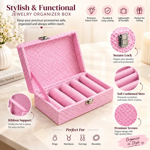 Cosmovault_Bridal_Wedding_Bangle_Storage_Case_4_Rods_Velvet_Bangle_Organizer_Box_|_D-Lock_Bangle_Storage__And__Organization_Bangle__And__Bracelet_Organizer_Bridal_Bangle_Storage_Vanity_Box(Pink)