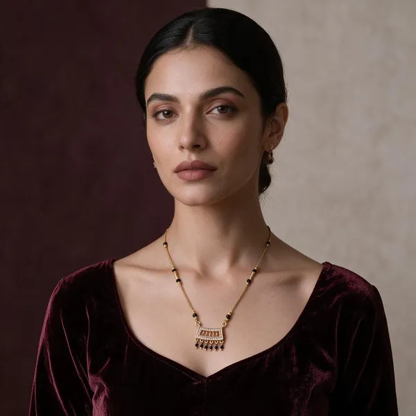 Gold_&_Black_Brass_Mangalsutra_Necklace_For_Women