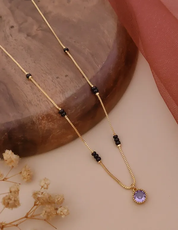 Gold_&_Black_Brass_Necklace_For_Women
