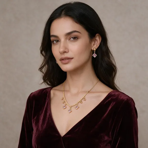 Gold_Brass_Stone_Necklace_And_Earrings_Set_For_Women