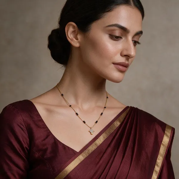 Gold_&_Black_Brass_Necklace_For_Women