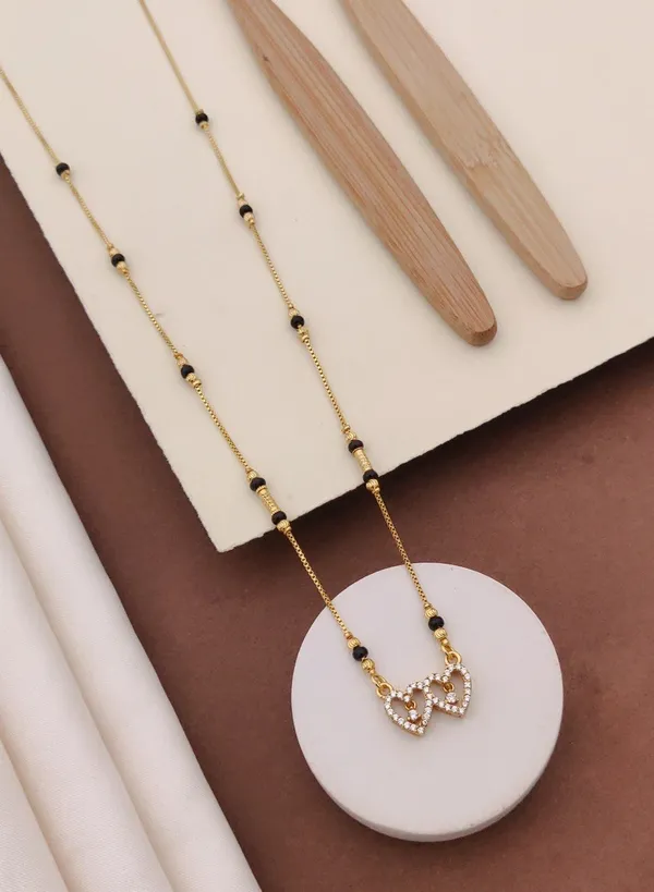 Gold_&_Black_Brass_Heart_Pendant_Mangalsutra_For_Women